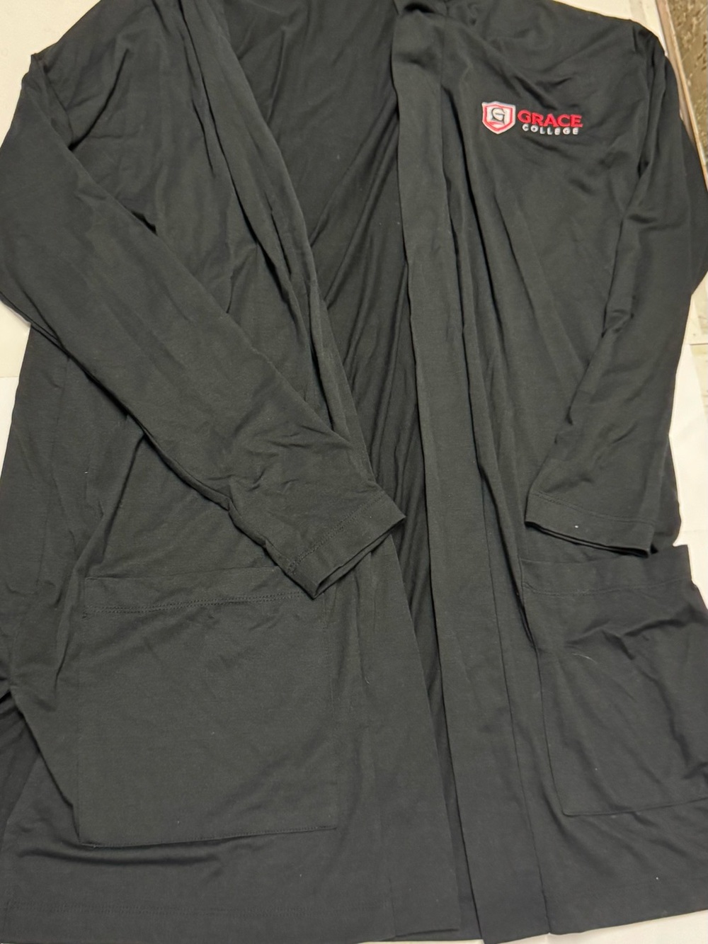 Port Authority Grace College Black Women's Cardigan sweater size L